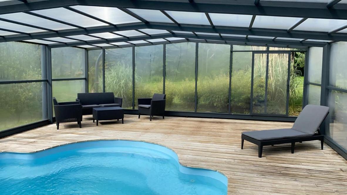 Chalet Des Fees - Piscine Crozon Buitenkant foto